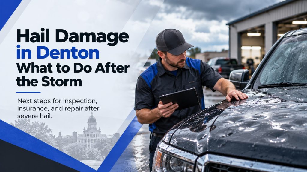 Hail Damage in Denton