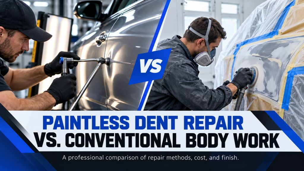Paintless Dent Repair vs. Conventional Body Work