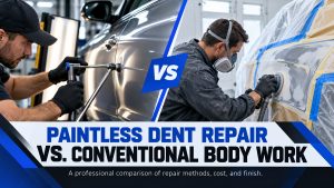 Paintless Dent Repair vs. Conventional Body Work